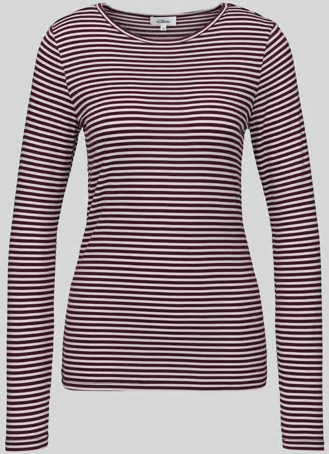 S.Oliver RED LABEL Regular fit shirt met lange mouwen van viscosemix