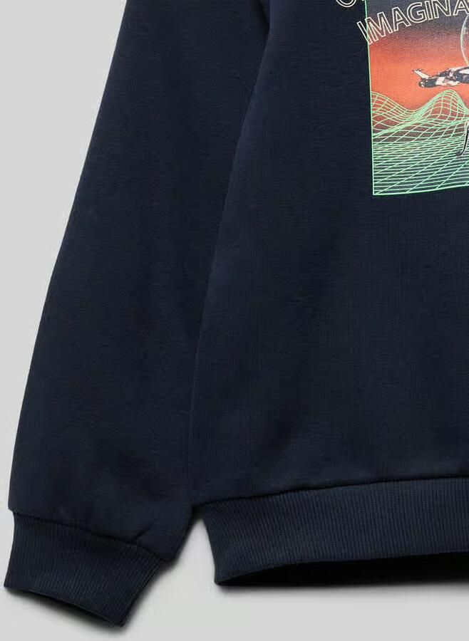 S.Oliver RED LABEL Regular fit sweatshirt met rubberen print aan de voorkant