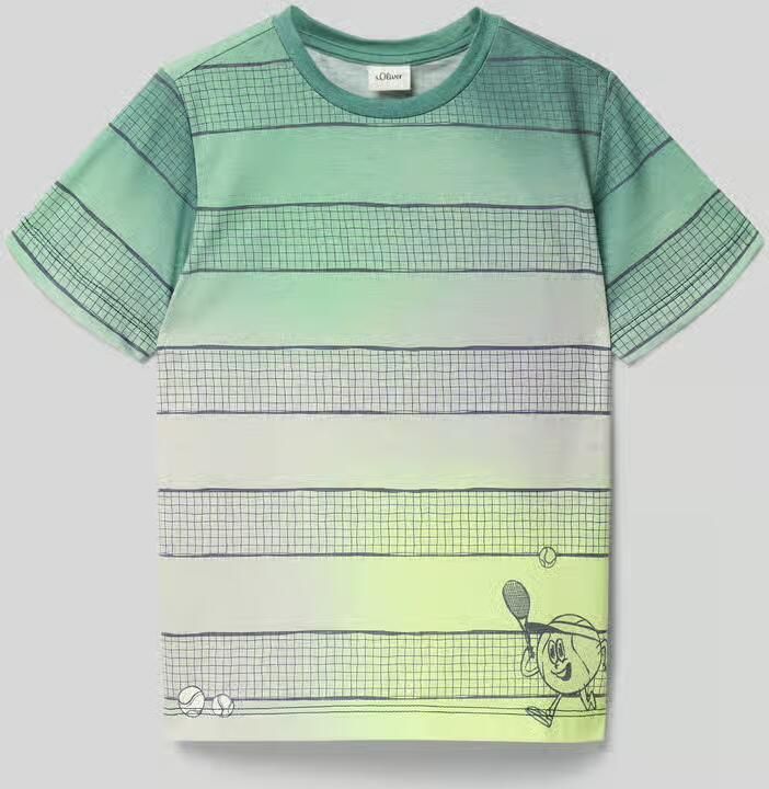 S.Oliver RED LABEL Regular fit T-shirt met katoen - Foto 4