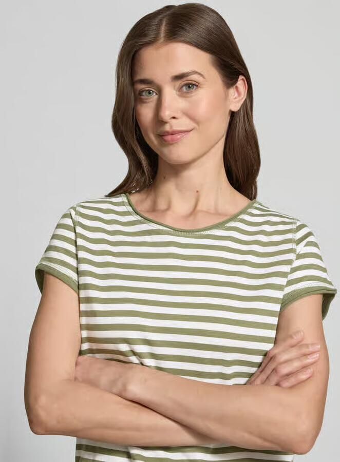 S.Oliver RED LABEL regular fit T-shirt van katoen met gevlamd garen