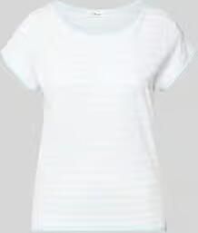 S.Oliver RED LABEL regular fit T-shirt van katoen met gevlamd garen - Foto 3