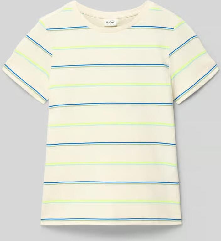 S.Oliver RED LABEL regular fit T-shirt van katoenmix - Foto 4