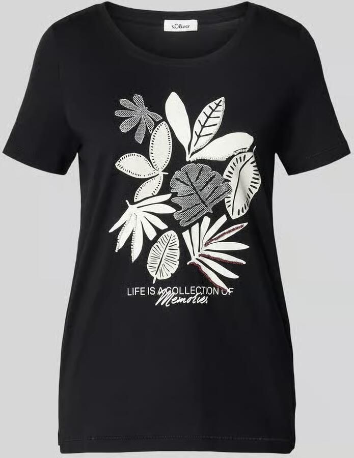 S.Oliver RED LABEL Regular fit T-shirt van puur katoen - Foto 2
