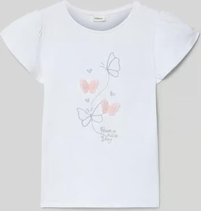 S.Oliver RED LABEL Regular fit T-shirt van puur katoen - Foto 5