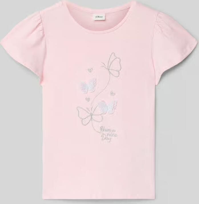 S.Oliver RED LABEL Regular fit T-shirt van puur katoen - Foto 4