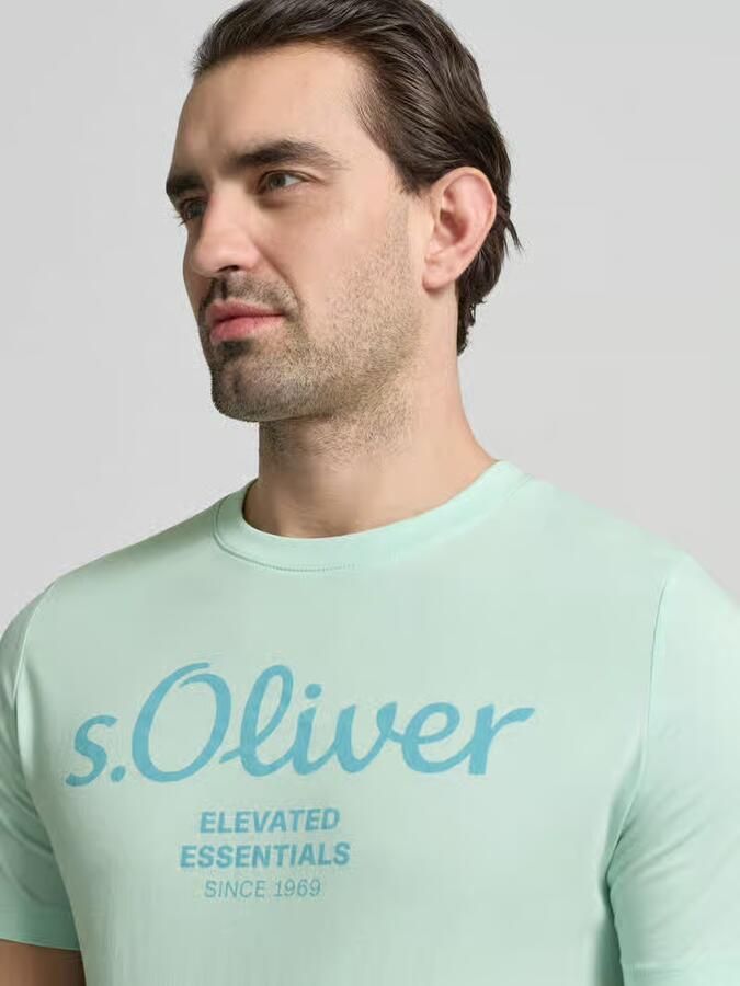 S.Oliver RED LABEL Regular fit T-shirt van puur katoen - Foto 4