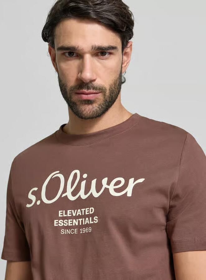 S.Oliver RED LABEL Regular fit T-shirt van puur katoen - Foto 4