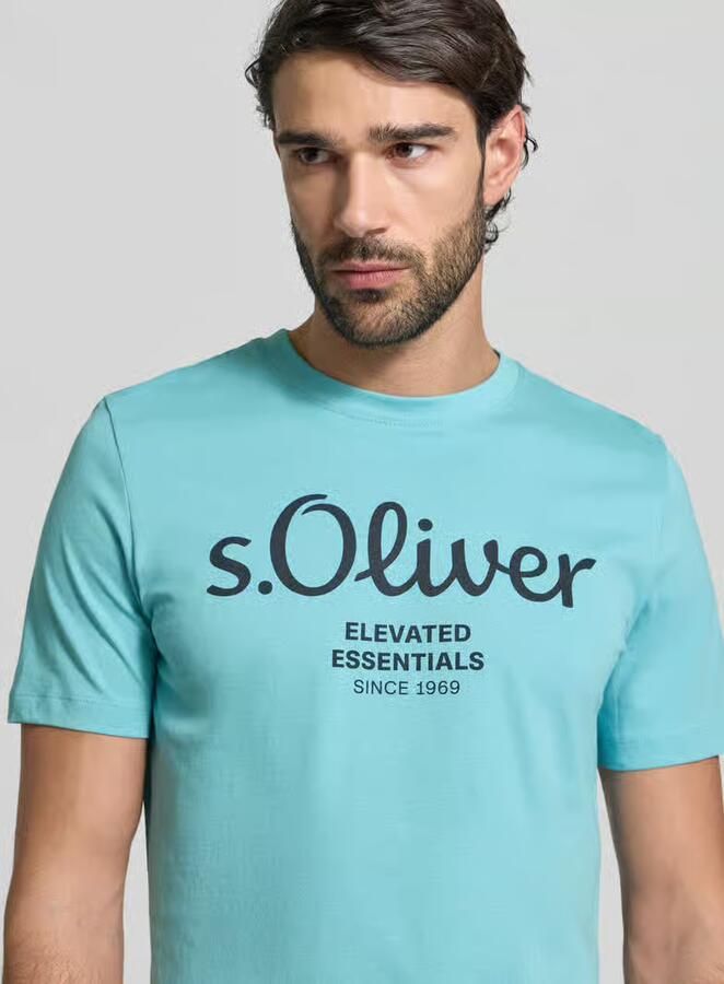 S.Oliver RED LABEL Regular fit T-shirt van puur katoen - Foto 3