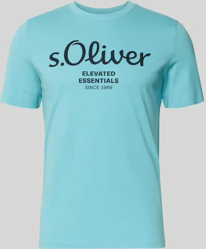 S.Oliver RED LABEL Regular fit T-shirt van puur katoen - Foto 4