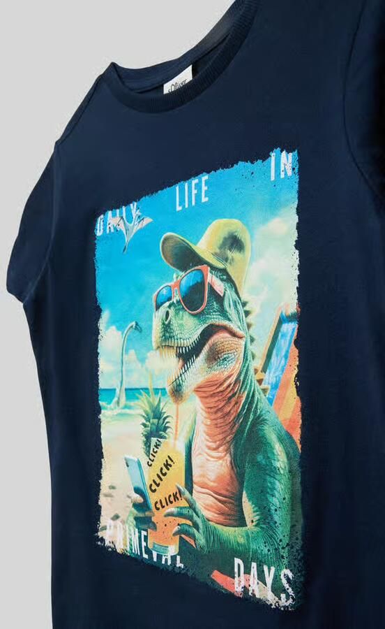 S.Oliver RED LABEL regular fit T-shirt van puur katoen - Foto 4