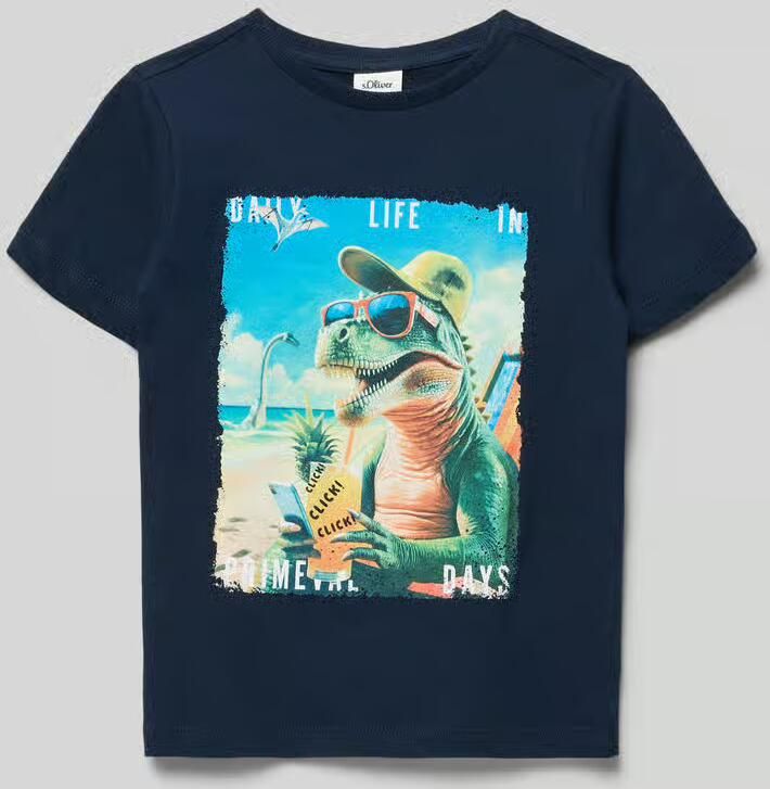 S.Oliver RED LABEL regular fit T-shirt van puur katoen - Foto 5