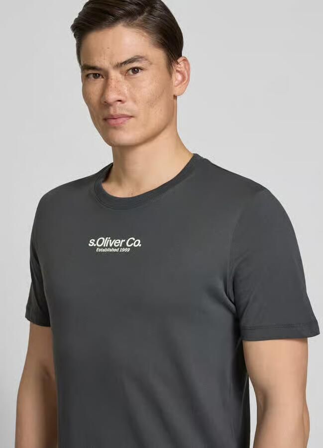 S.Oliver RED LABEL regular fit T-shirt van puur katoen - Foto 3