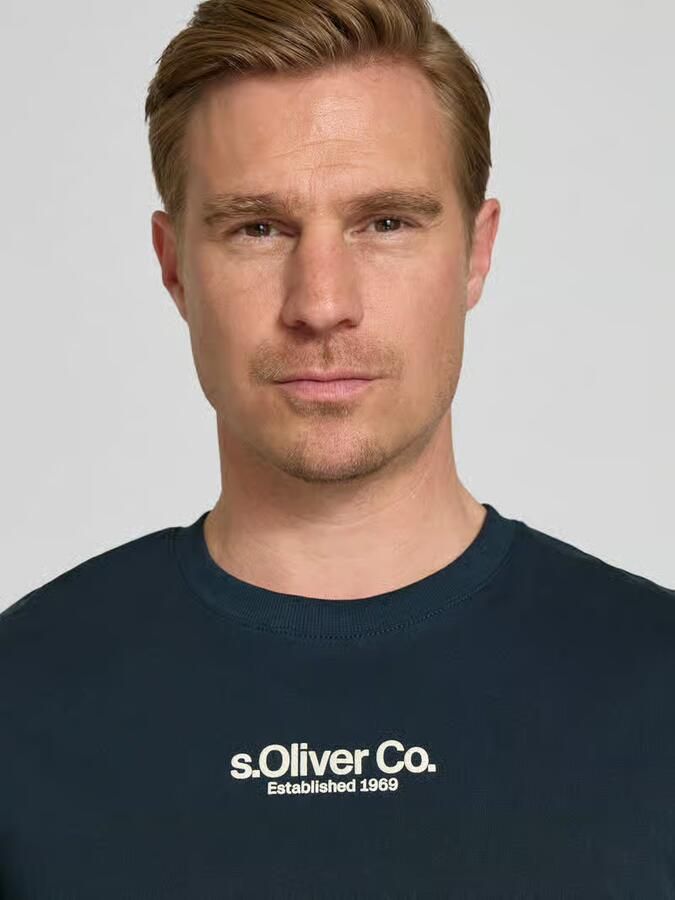 S.Oliver RED LABEL regular fit T-shirt van puur katoen - Foto 3