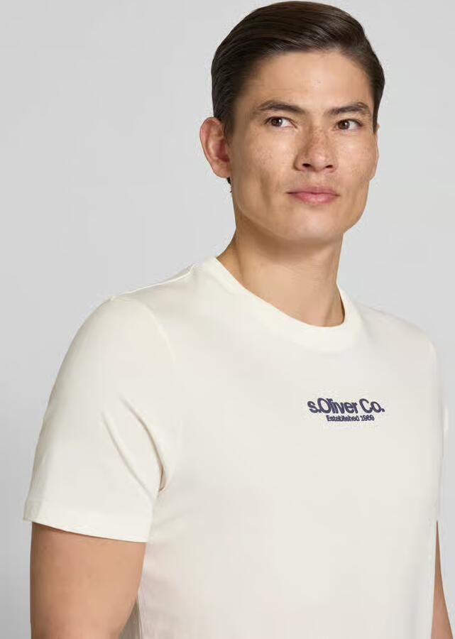S.Oliver RED LABEL regular fit T-shirt van puur katoen - Foto 3