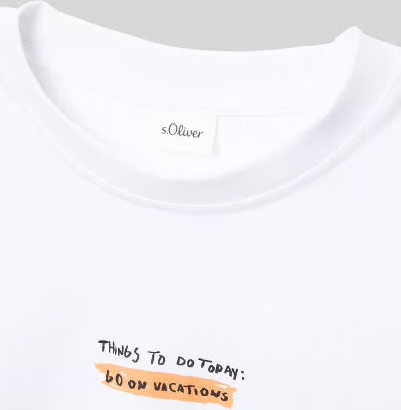 S.Oliver RED LABEL regular fit T-shirt van puur katoen - Foto 3