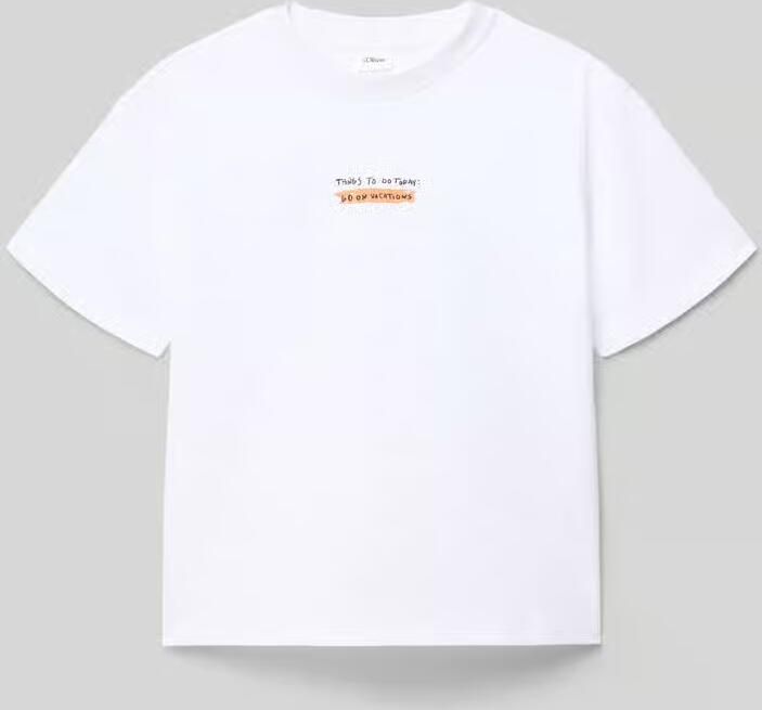 S.Oliver RED LABEL regular fit T-shirt van puur katoen - Foto 4