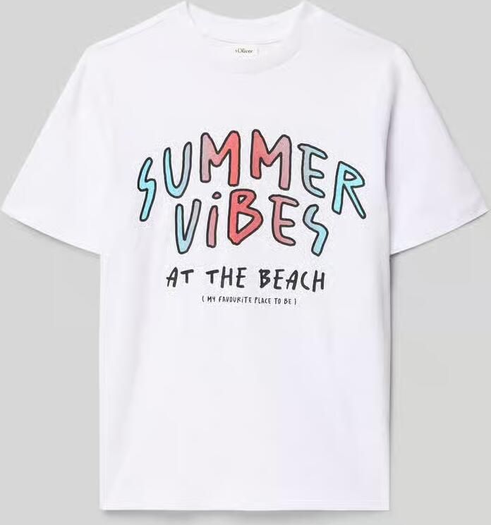 S.Oliver RED LABEL regular fit T-shirt van puur katoen - Foto 5