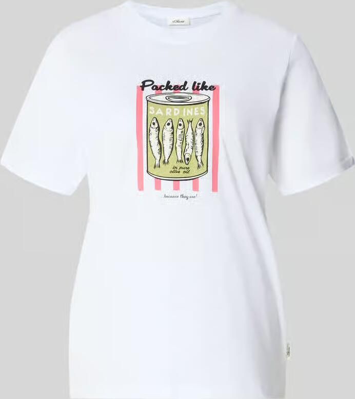 S.Oliver RED LABEL regular fit T-shirt van puur katoen - Foto 5