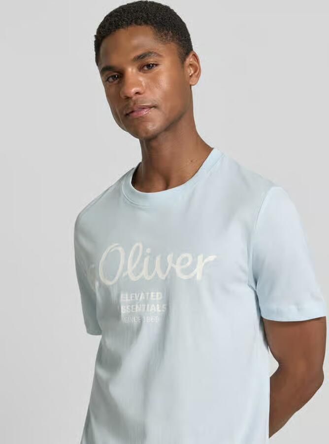 S.Oliver RED LABEL regular fit T-shirt van puur katoen - Foto 4