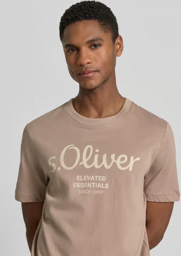 S.Oliver RED LABEL regular fit T-shirt van puur katoen - Foto 4
