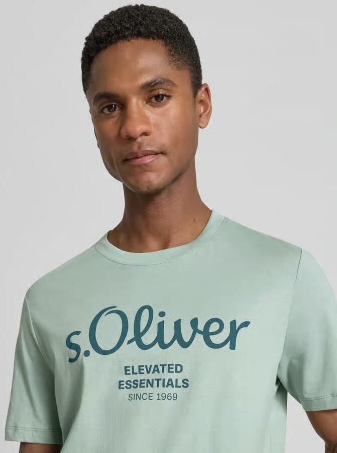 S.Oliver RED LABEL regular fit T-shirt van puur katoen - Foto 4