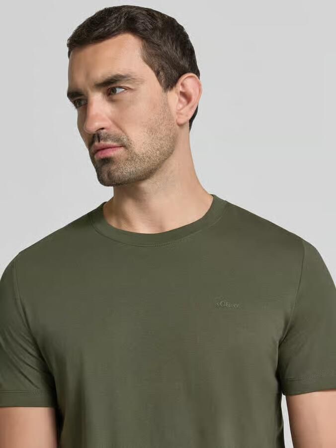 S.Oliver RED LABEL Regular fit T-shirt van biologisch katoen - Foto 4
