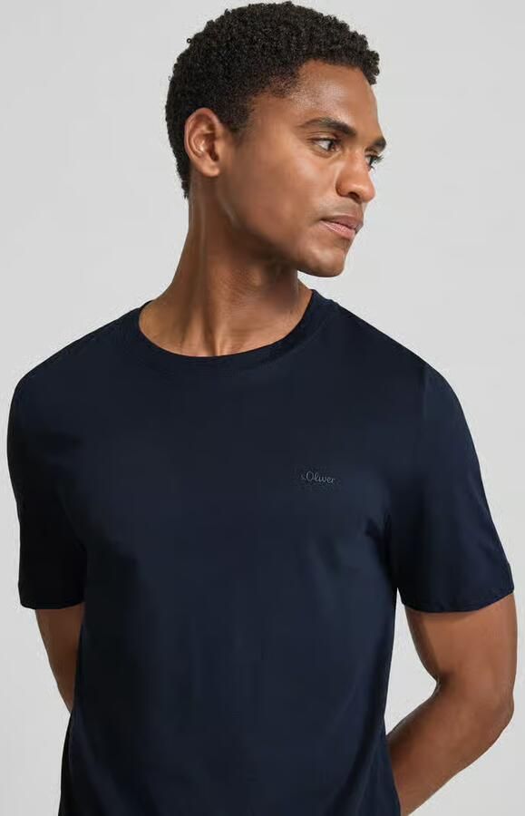 S.Oliver RED LABEL Regular fit T-shirt van biologisch katoen - Foto 4