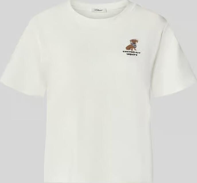 S.Oliver RED LABEL regular fit T-shirt van puur katoen - Foto 4