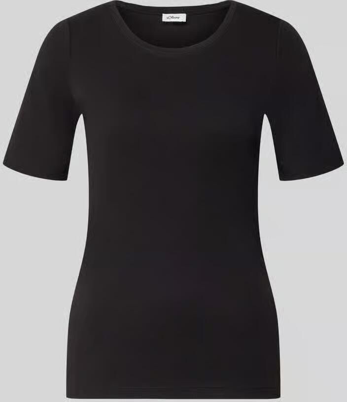 S.Oliver RED LABEL Slim fit T-shirt van puur katoen i interlock-jersey-kwaliteit - Foto 2