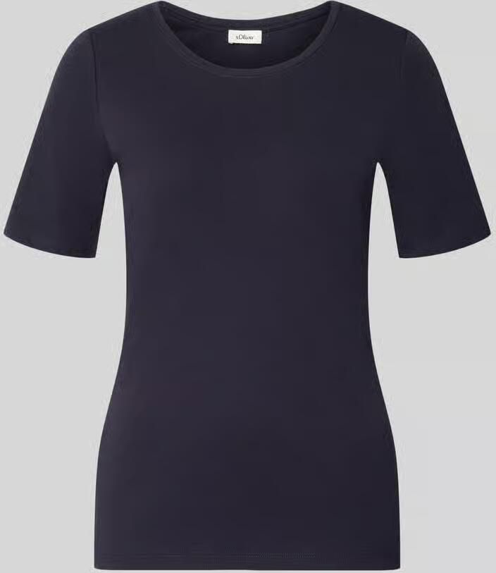 S.Oliver RED LABEL Slim fit T-shirt van puur katoen i interlock-jersey-kwaliteit