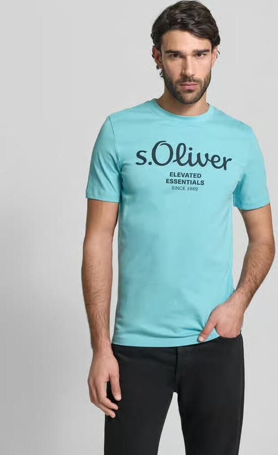 S.Oliver RED LABEL Regular fit T-shirt van puur katoen - Foto 6
