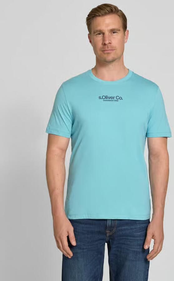 S.Oliver RED LABEL regular fit T-shirt van puur katoen - Foto 5