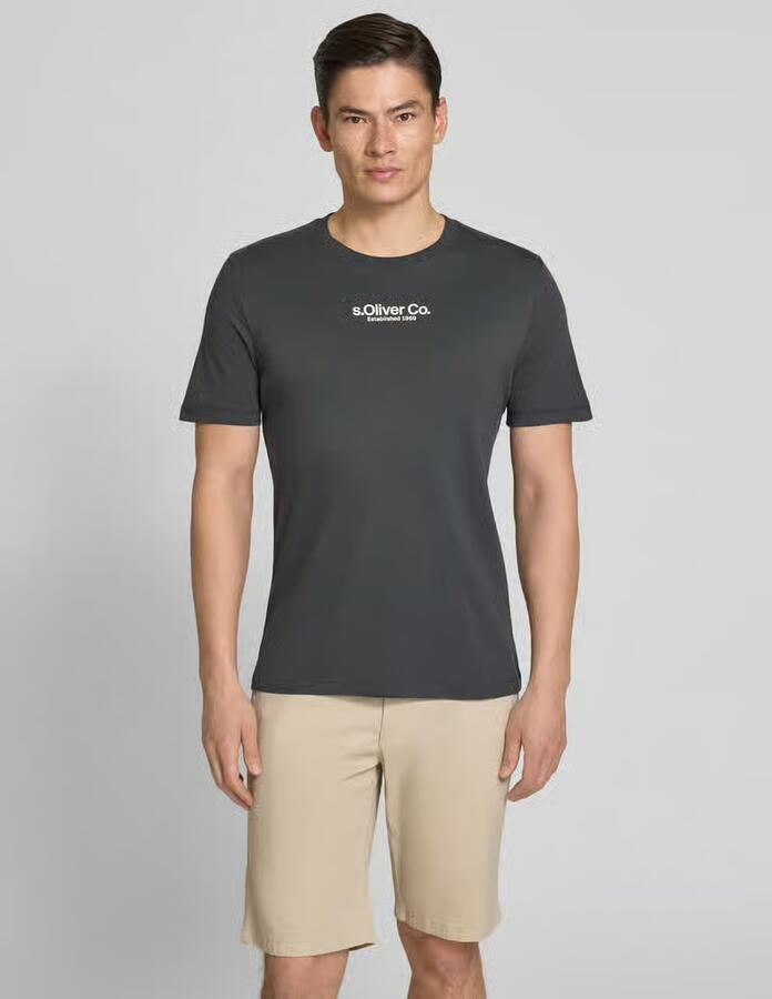 S.Oliver RED LABEL regular fit T-shirt van puur katoen - Foto 4