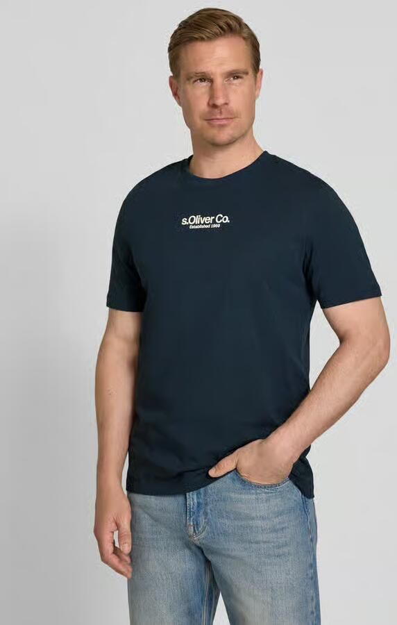 S.Oliver RED LABEL regular fit T-shirt van puur katoen - Foto 5