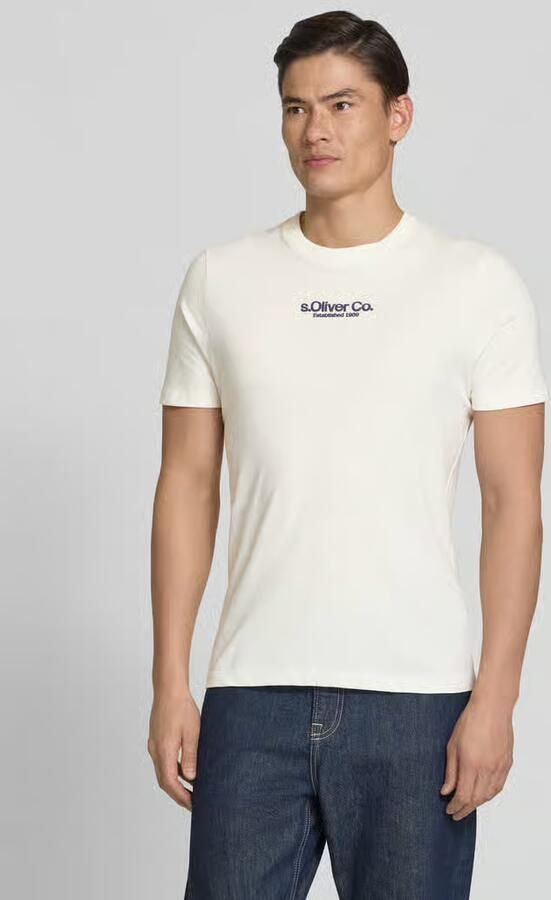 S.Oliver RED LABEL regular fit T-shirt van puur katoen - Foto 5