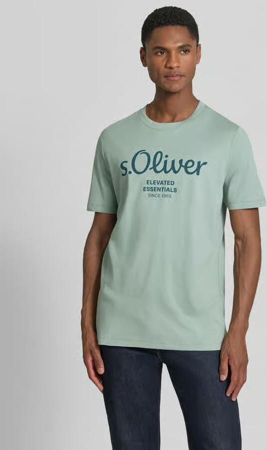 S.Oliver RED LABEL regular fit T-shirt van puur katoen - Foto 6