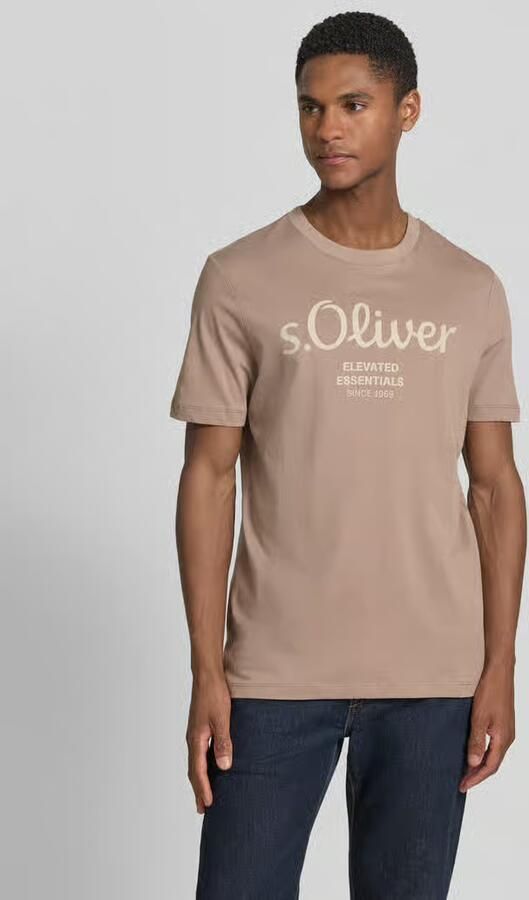 S.Oliver RED LABEL regular fit T-shirt van puur katoen - Foto 5