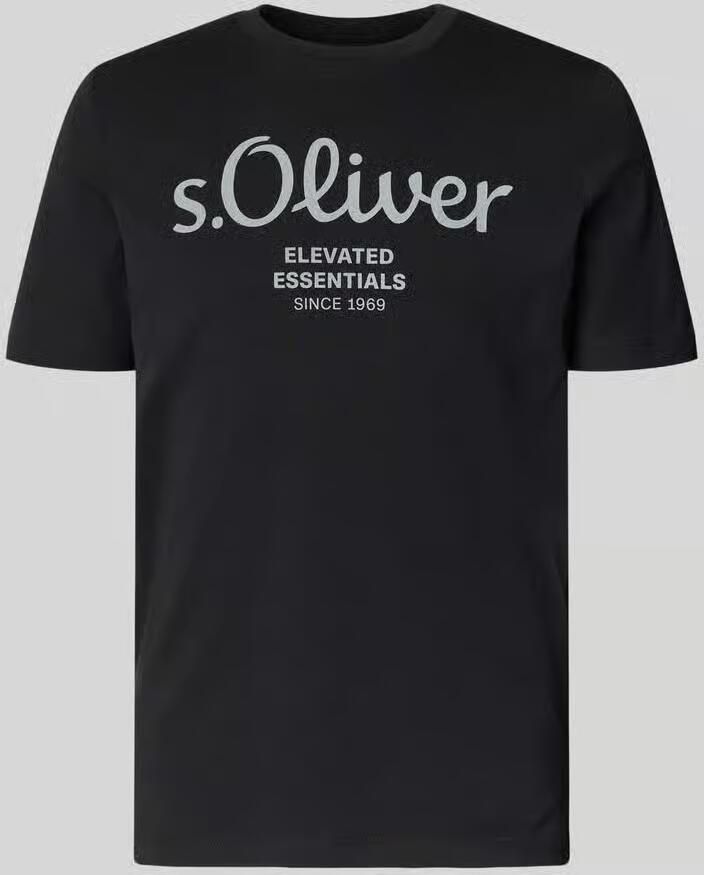S.Oliver RED LABEL regular fit T-shirt van puur katoen model 'BASIC TEE BIG LOGO' - Foto 4