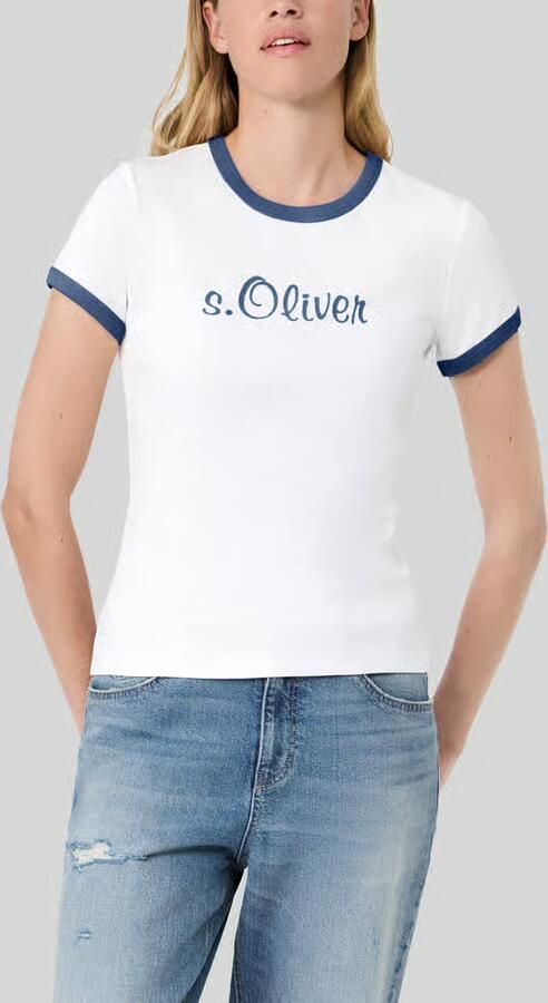 S.Oliver RED LABEL Regular fit t-shirt van puur katoen s.Oliver x Heidi Klum - Foto 4