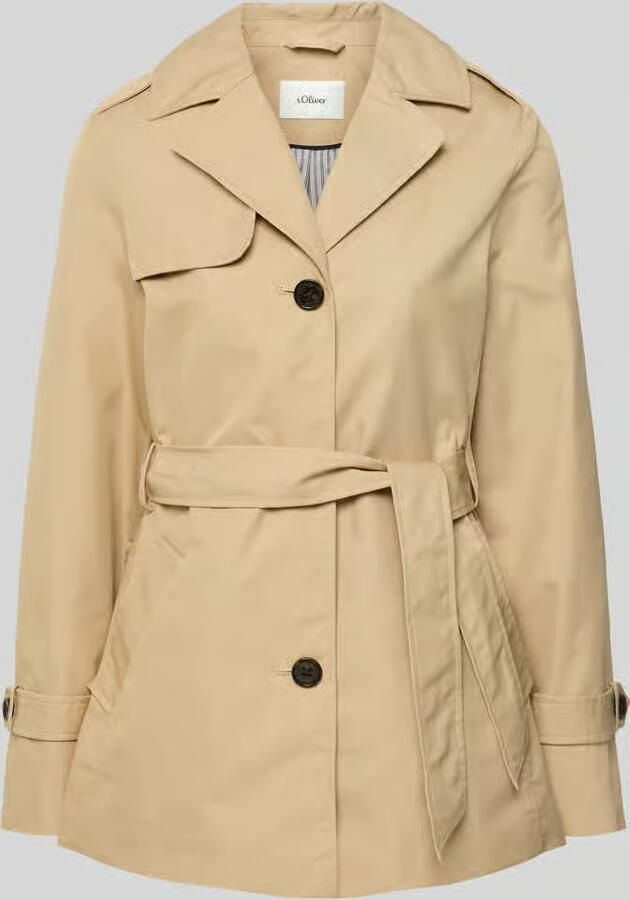 S.Oliver RED LABEL Regular fit Trenchcoat van Katoenmix - Foto 2