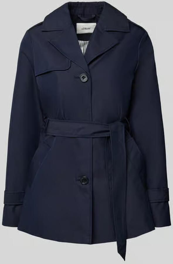 S.Oliver RED LABEL Regular fit Trenchcoat van Katoenmix
