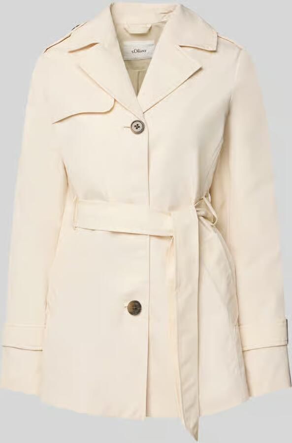 S.Oliver RED LABEL Regular fit Trenchcoat van Katoenmix