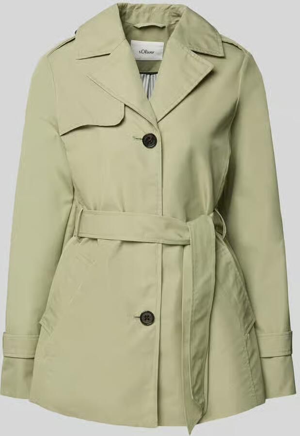 S.Oliver RED LABEL Regular fit Trenchcoat van Katoenmix - Foto 4