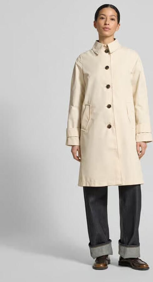 S.Oliver RED LABEL Regular fit Trenchcoat van Katoenmix - Foto 3