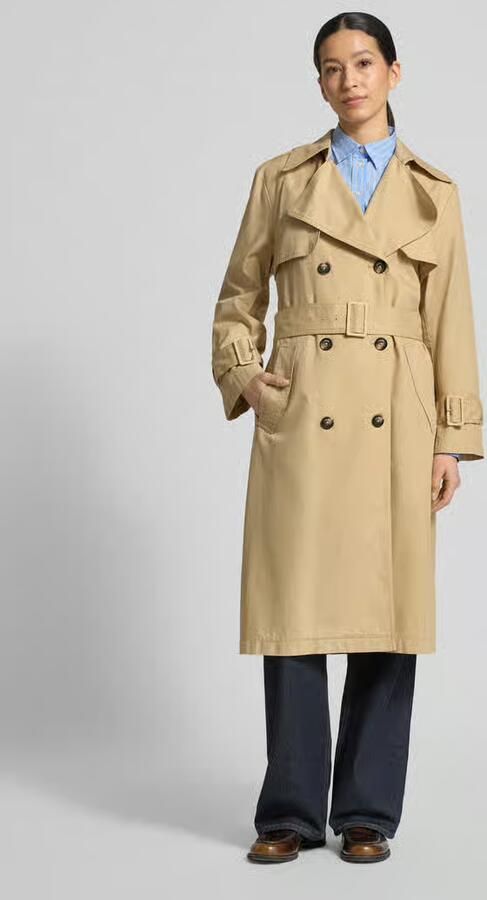 S.Oliver RED LABEL Regular fit Trenchcoat van Mix van katoen en lyocell - Foto 5
