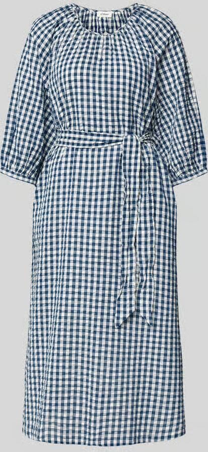 S.Oliver RED LABEL regular fit vrijetijdsjurk van puur katoen - Foto 2