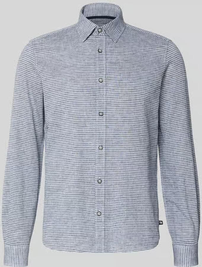 S.Oliver RED LABEL regular fit vrijetijdsoverhemd van mix van katoen en linnen - Foto 5