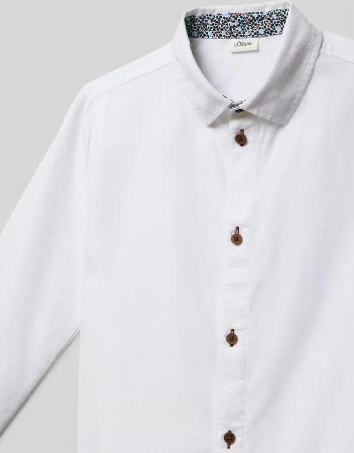 S.Oliver RED LABEL Regular fit vrijetijdsoverhemd van puur katoen - Foto 3