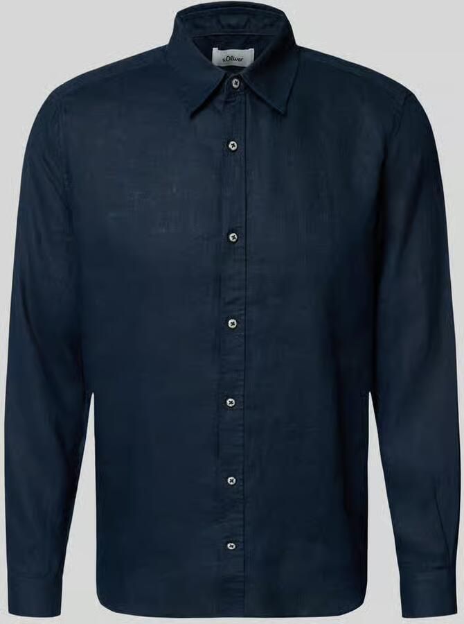 S.Oliver RED LABEL regular fit vrijetijdsoverhemd van puur linnen - Foto 2
