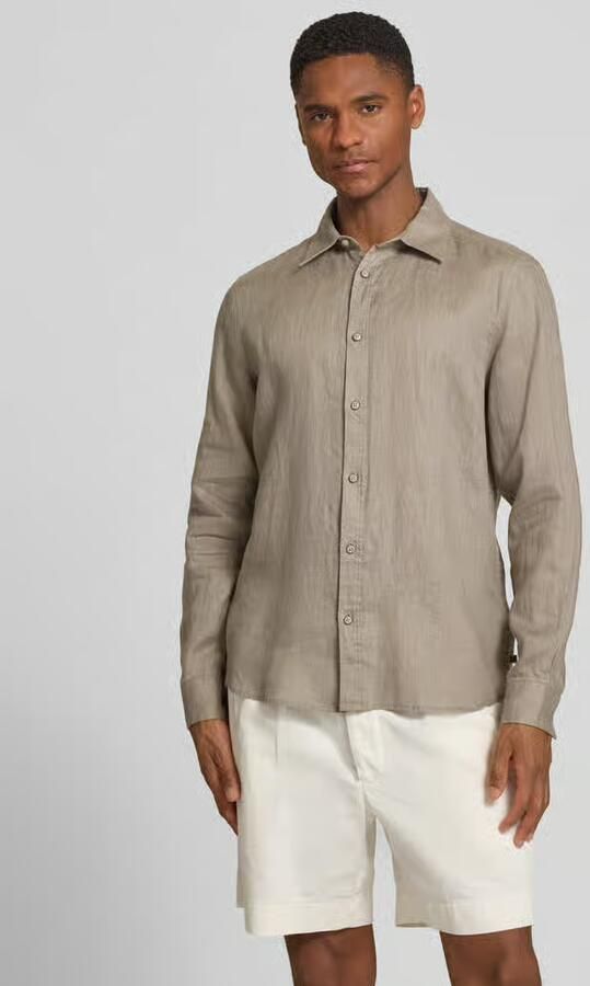 S.Oliver RED LABEL regular fit vrijetijdsoverhemd van puur linnen - Foto 6